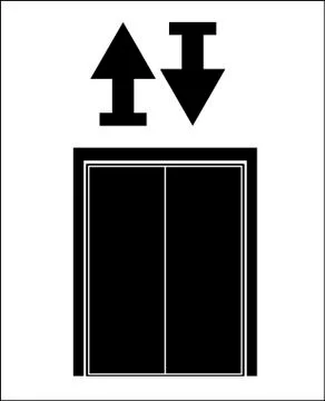 Elevator design over white background, vector illustration Stock Illustration