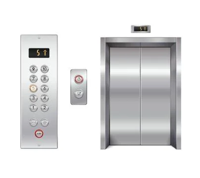 Elevator design set Stock Illustration