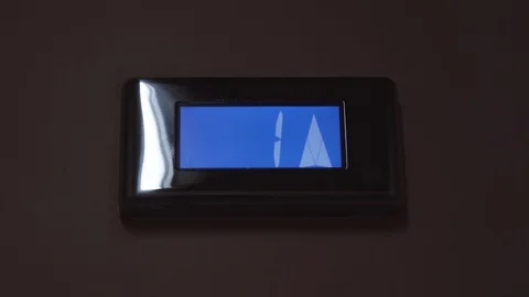 Elevator diode screen with floor numbers Stock Footage 129419593