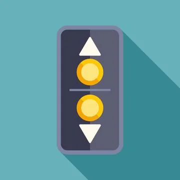 Elevator direction control panel with up down arrows Stock Illustration