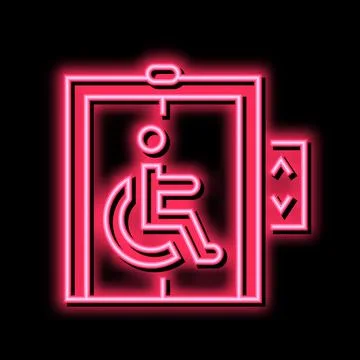 Elevator for disabled color icon vector illustration 스톡 일러스트