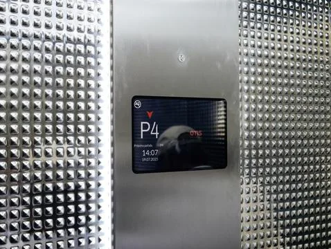 Elevator display P4 Stock Photos