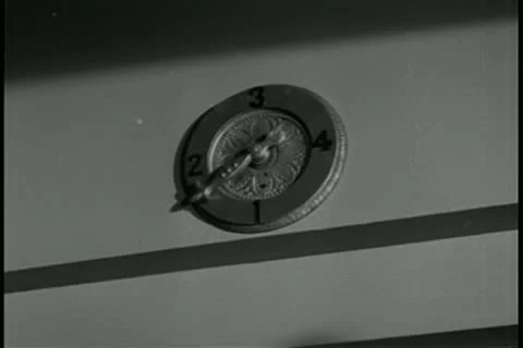 Elevator display panel indicating elevator coming down to first floor Video stock 11347194