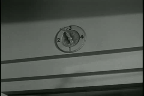 Elevator display panel indicating elevator stopping on third floor Video stock 11347196