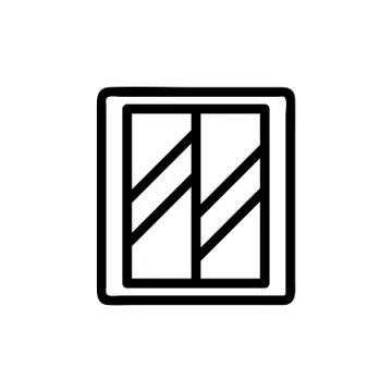 Elevator door icon vector. Isolated contour symbol illustration Stock Illustration