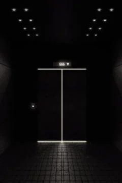 Elevator door Stock Illustration