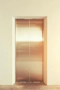 Elevator door office Stock Photos