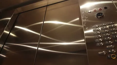 Elevator door opening.  Stock Footage 8987790