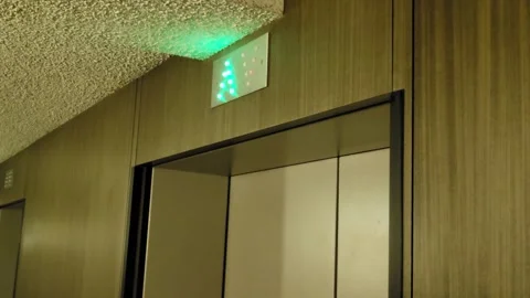 Elevator door opening Stock Footage 246947064