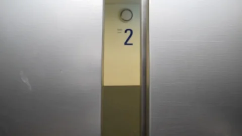 Elevator Door Opening  in second floor Stock Footage 104682747