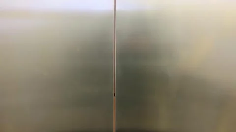 An elevator door opening smoothly Stock Footage 294067257