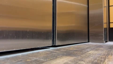 Elevator Doors closing and opening in Austin, Texas 10/21/2025 Video stock 319585281