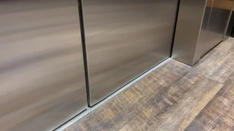 Elevator Doors closing and opening in Austin, Texas 10/21/2025 Video stock 319585284