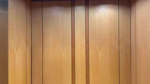 Elevator doors closing in Austin, TX 9/8/2026 Stock Footage 344927649