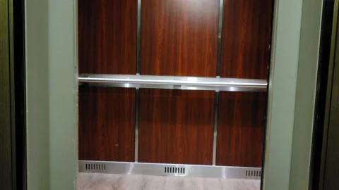 Elevator Doors closing Stock Footage 246947056