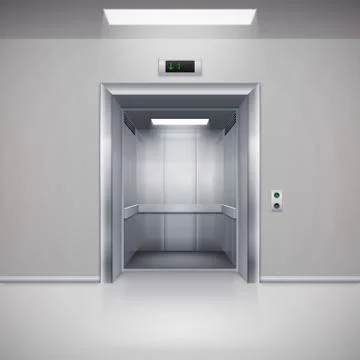 Elevator Doors Stock Illustration