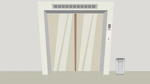 Elevator Doors Open:  "Your Chance to Save" Video stock 34277485