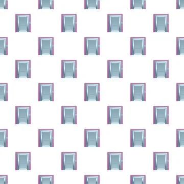 Elevator doors repetition pattern seamless texture background Stock Illustration