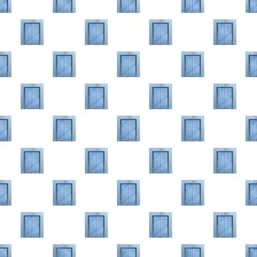 Elevator doors seamless pattern repeating background texture Stock Illustration