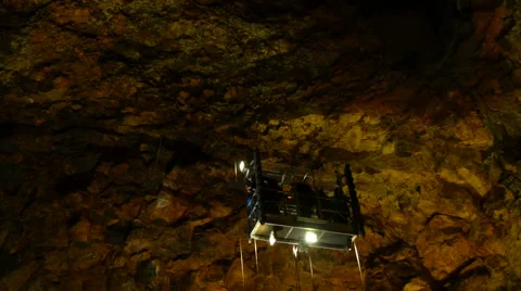 Elevator in a dormant volcano, Iceland, 4k Stock Footage 68562994