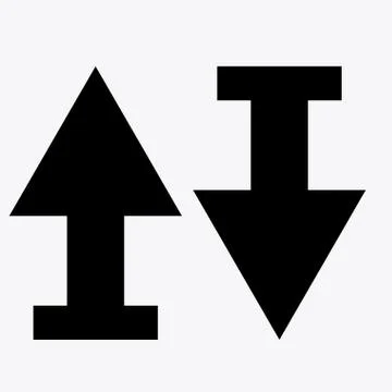 Elevator, up, down, desing over, vector illustration. Stock Illustration