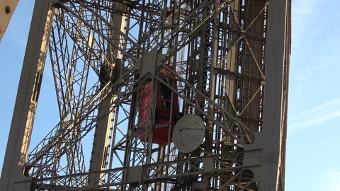 Elevator of the Eiffel Tower Video stock 103985508
