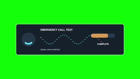 Elevator Emergency Call Test Complete Green Screen Overlay Vidéo 345029661