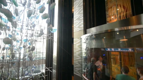 Elevator Fancy Hotel Stock Footage 46627378