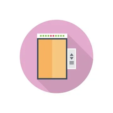 Elevator flat color icon Ilustración de archivo