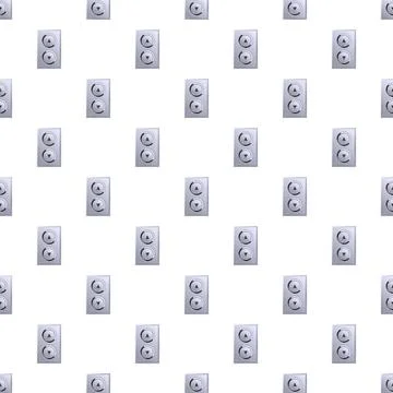 Elevator floor button control panel seamless pattern Stock Illustration