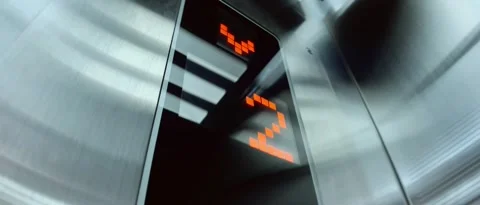 Elevator Floor Indicator Changing Floors Stock Footage 278569745