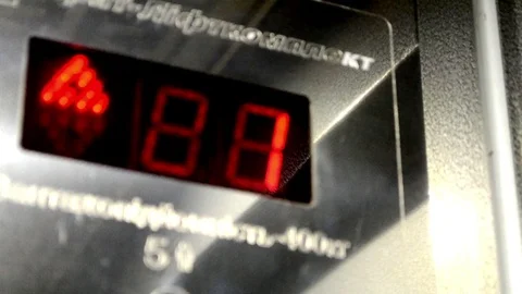 Elevator floor indicator Video stock 83014696