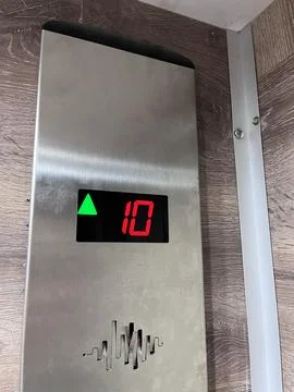 Elevator floor indicator panel 스톡 사진