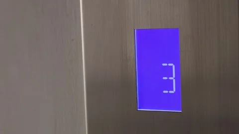 Elevator Floor Indicator Sequence 스톡 동영상 276521111