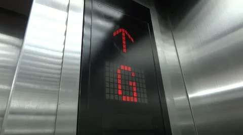 Up in the elevator 스톡 동영상 12700509