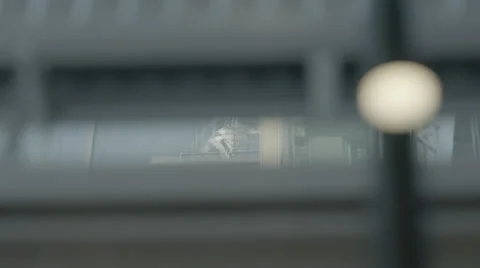 Elevator goes up in a tall building Stock Footage 64551674