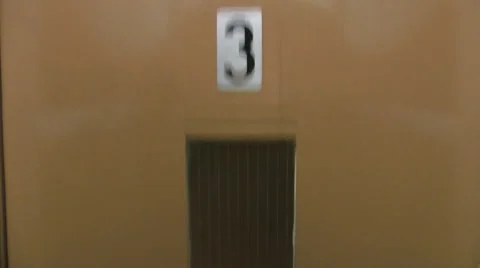 Elevator going up Stock Footage 34733215