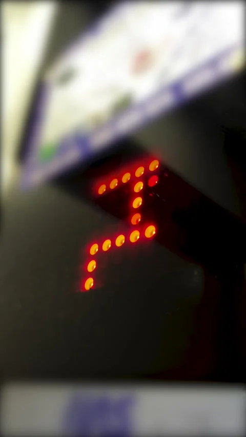 Elevator going from fourth to fifth floor. Stock Footage 304769845