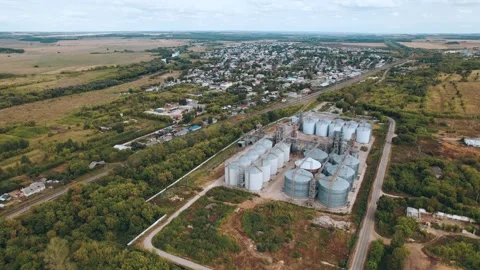 Elevator - grain processing complex for compound feeds Vidéo 164587105