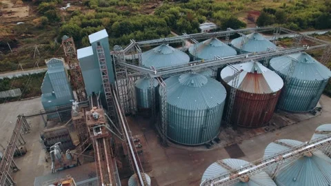Elevator - grain processing complex for compound feeds Vidéo 164587176