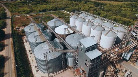 Elevator - grain processing complex for compound feeds Vidéo 164587230