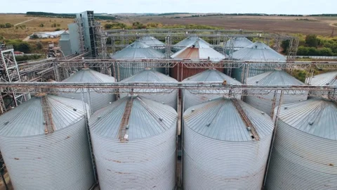 Elevator - grain processing complex for compound feeds Vidéo 164587280