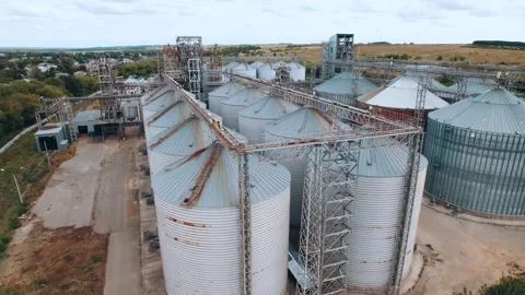 Elevator - grain processing complex for compound feeds Vidéo 164587332