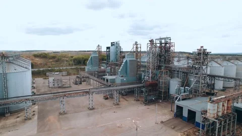 Elevator - grain processing complex for compound feeds Vidéo 164587339