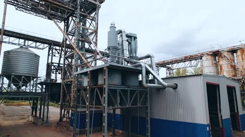 Elevator - grain processing complex for compound feeds Vidéo 164587491