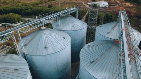 Elevator - grain processing complex for compound feeds Vidéo 164587598