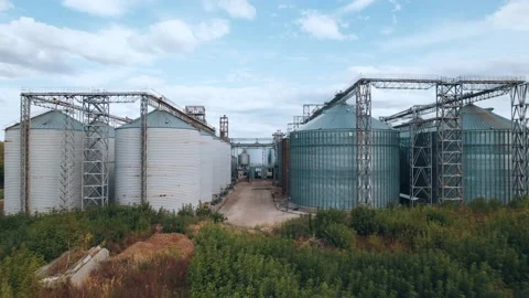 Elevator - grain processing complex for compound feeds Vidéo 164587897