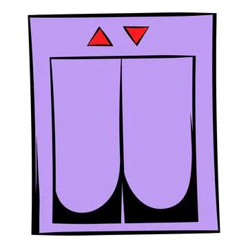 Elevator icon cartoon Ilustración de archivo