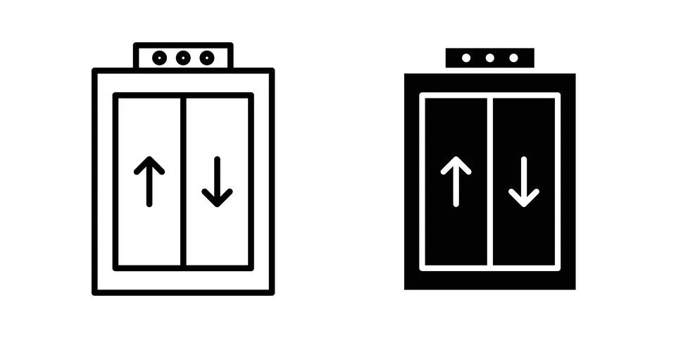 Elevator icon concept. best for web design 스톡 일러스트