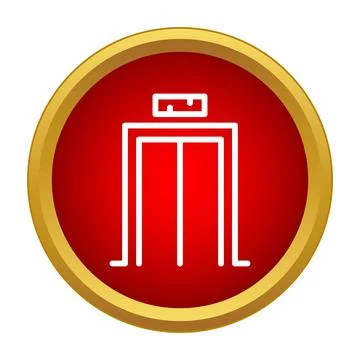 Elevator icon displaying vertical transport and building access Stockillustratie